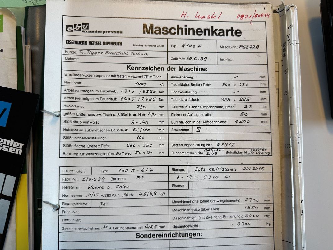Exzenterpresse 100 to von EBU - EBU H100F – Bild 12