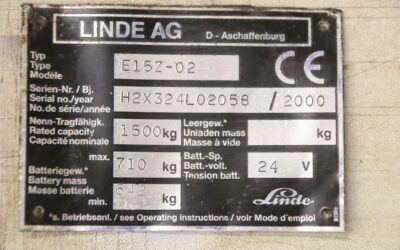 Staplermast von Linde - E15Z-02 1,5 to  Freisichtmast – Bild 9